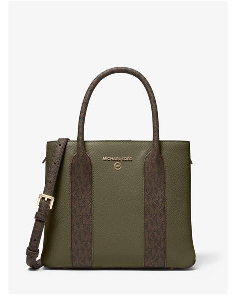 michael kors olive green tote bag|michael kors green handbag sale.